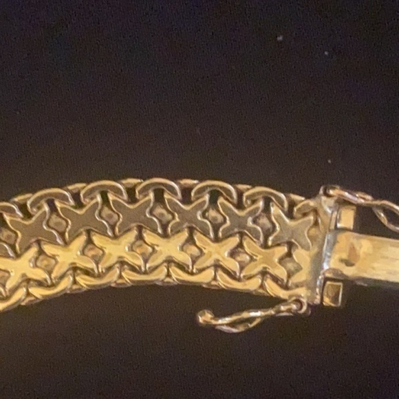 Bracelet “Star” unisex design for women and men Solid pure Gold 21.7 gr 14K - Picture 5 of 13